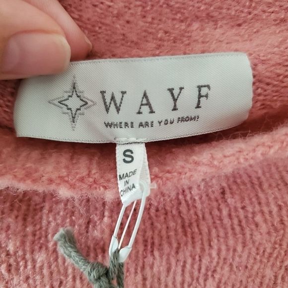 Wayf brand pink sweater small nwt - Picture 4 of 11